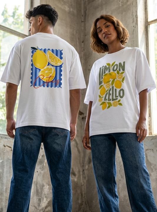 SM lemon Unisex Oversized Classic T-Shirt