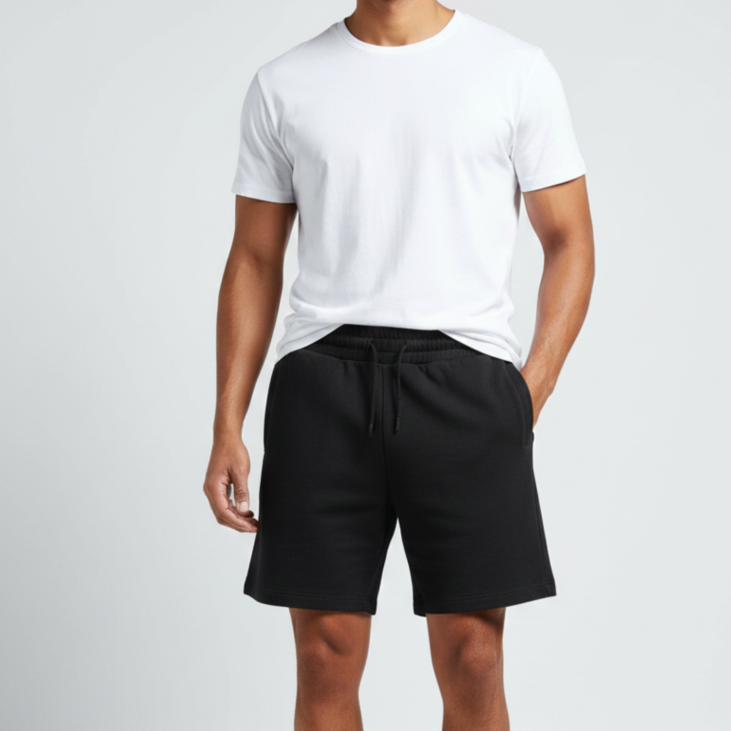 Seedyfii Men's Gym Terry Shorts Black