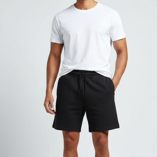 Seedyfii Men's Gym Terry Shorts Black