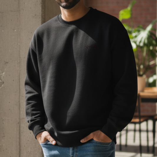 Seedyfii Men's Oversized Sweatshirt Black