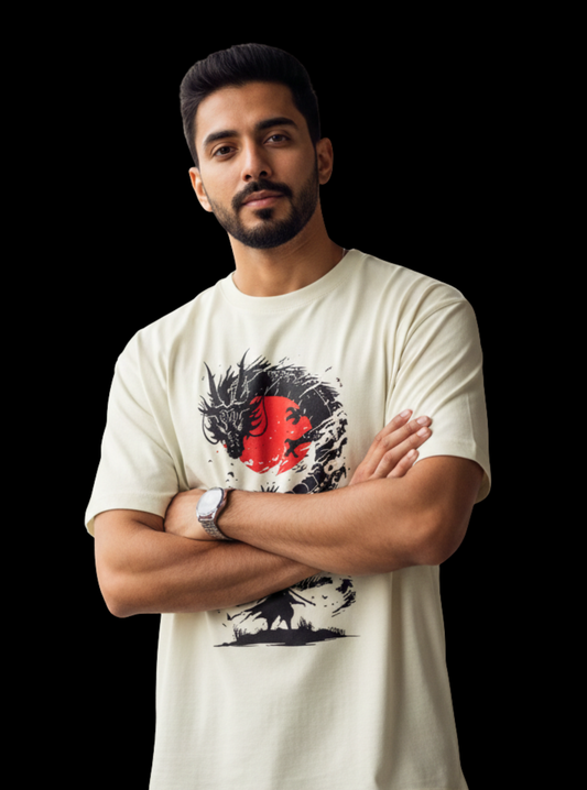 Art Motif Dragon GZ Unisex Oversized Classic T-Shirt