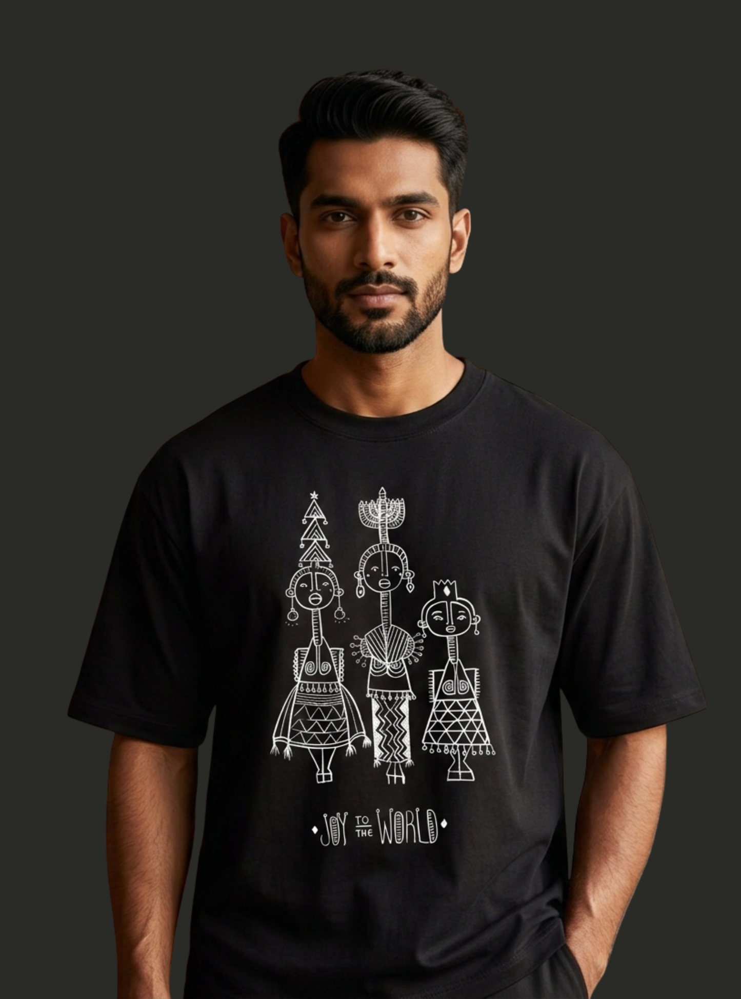 Afro Sketch Unisex Oversized Classic T-Shirt