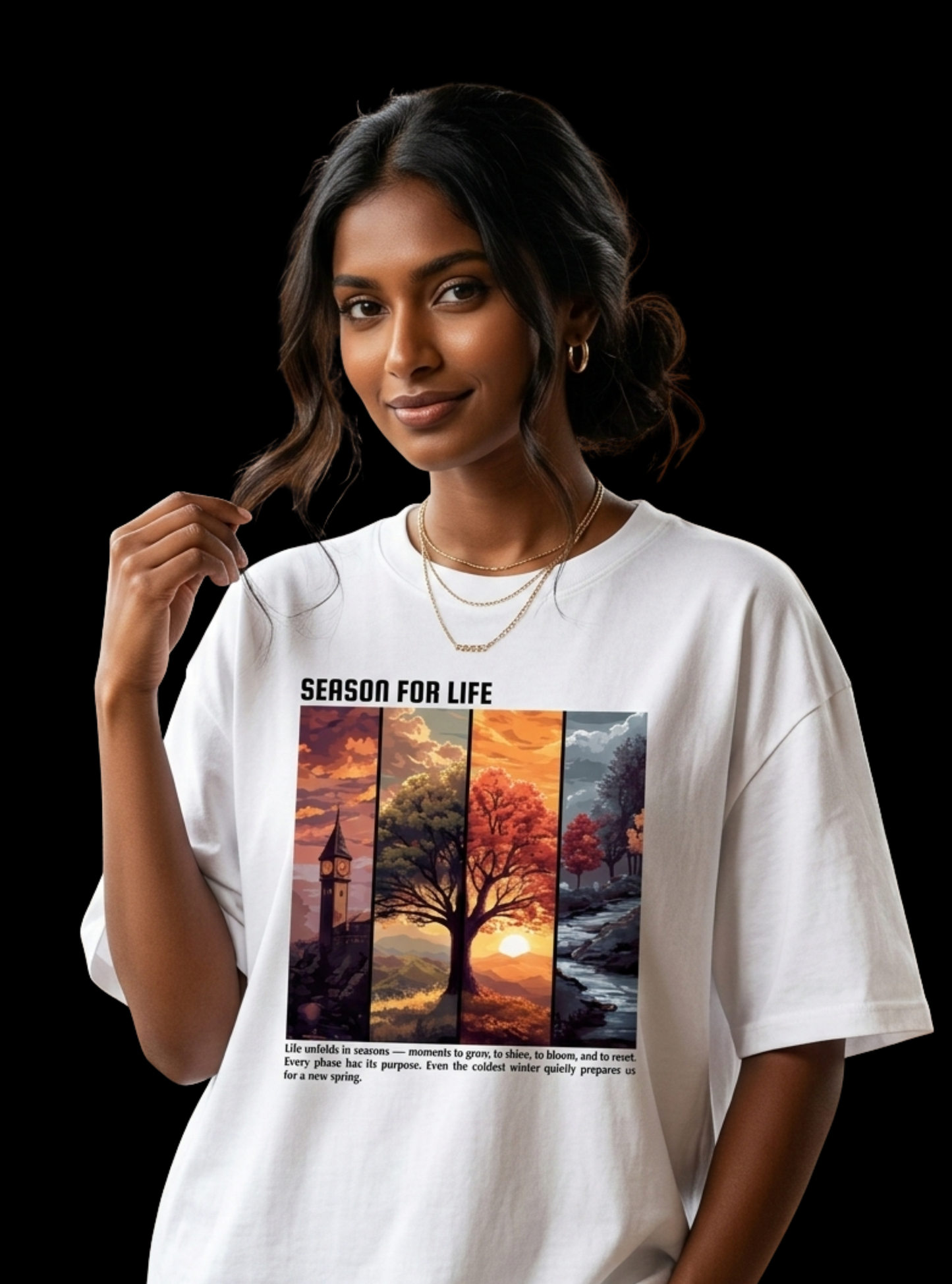 Motif Season Unisex Oversized Classic T-Shirt