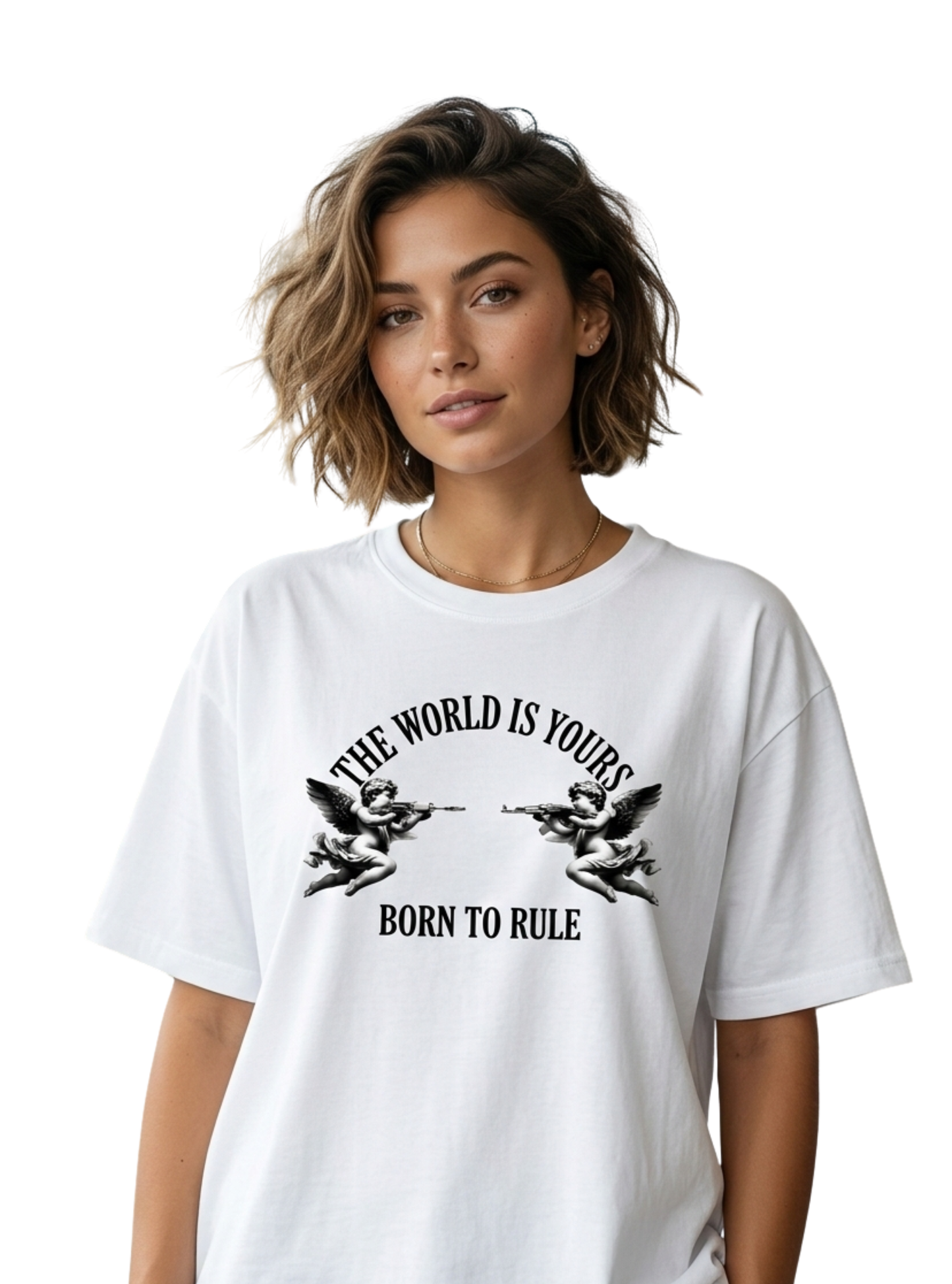 Motif Angels Unisex Oversized Classic T-Shirt