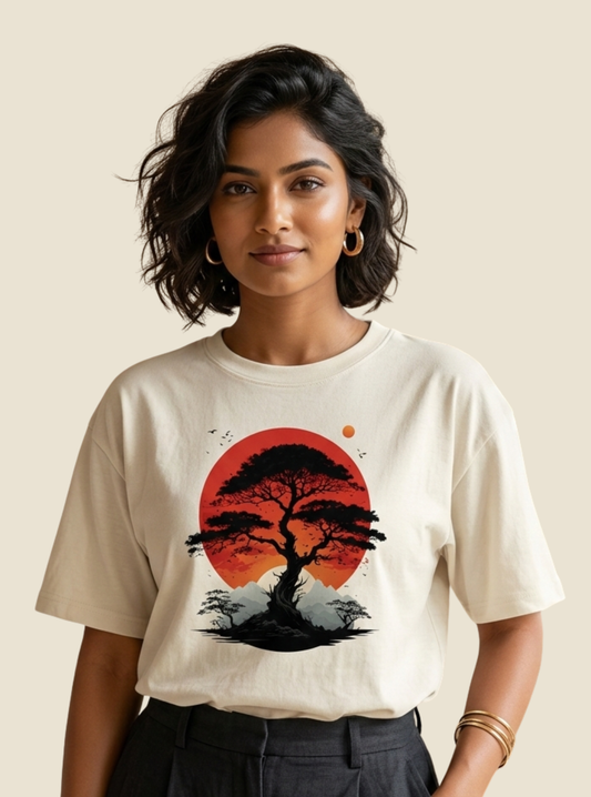 Motif - the Sun - Unisex Oversized Classic T-Shirt