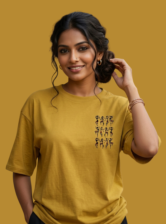 Motif Dancing Women Unisex Oversized Classic T-Shirt