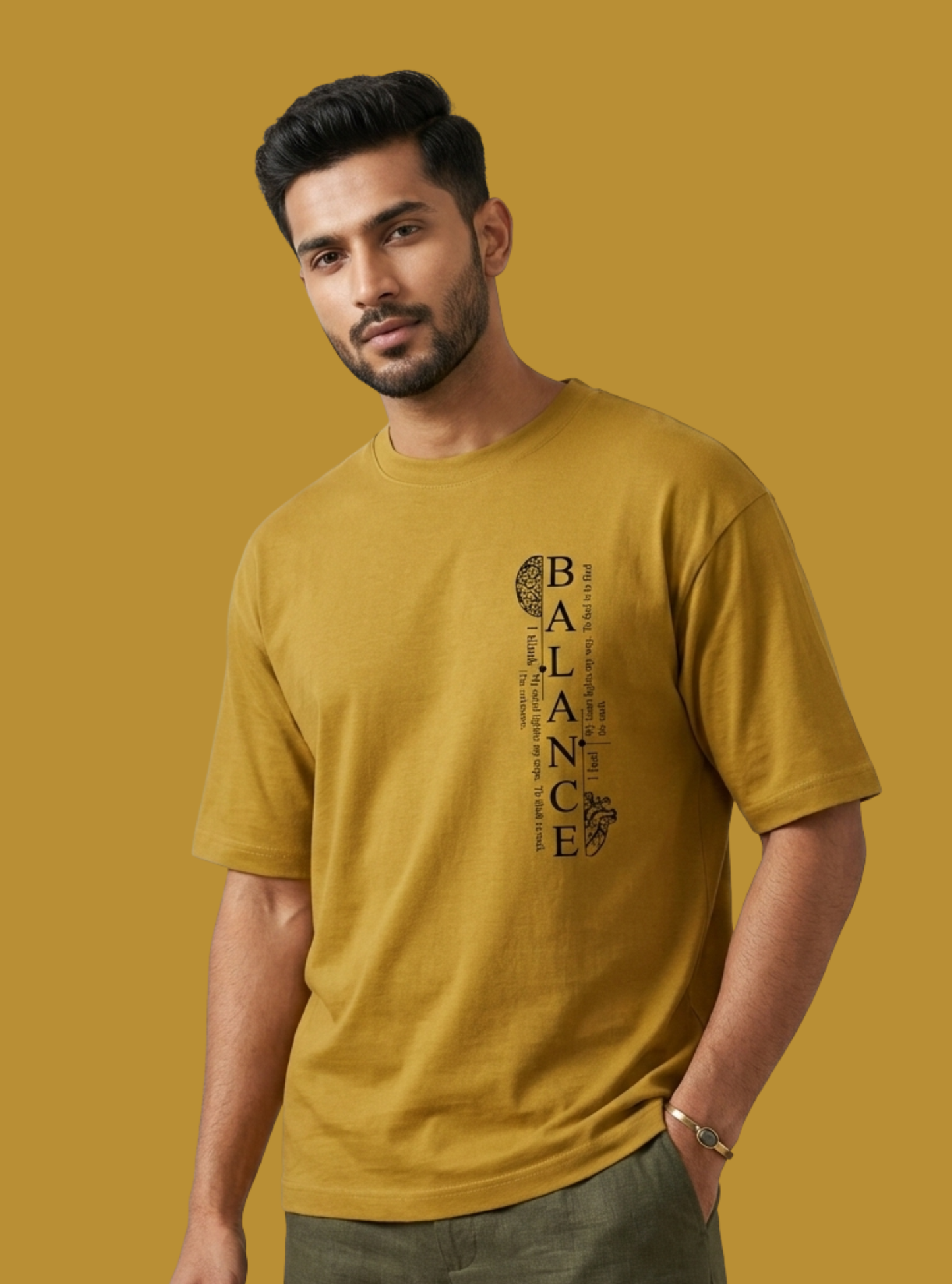 Motif Balance Unisex Oversized Classic T-Shirt